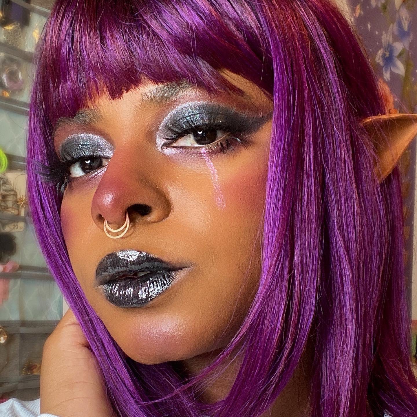 DeLa Doll's Goth Elf Makeup